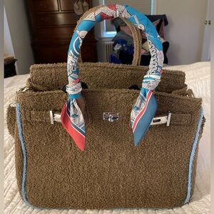SEASIDE TERRYCLOTH TOTE - Tobacco Size Small